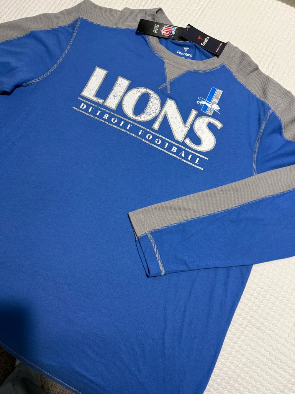 Fanatics Blue and Gray Men's Crewneck Underwear Top